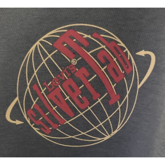 Levi’s Silver Tab Blue Sweatshirt Mens Size XXL Vintage - Picture 2 of 10